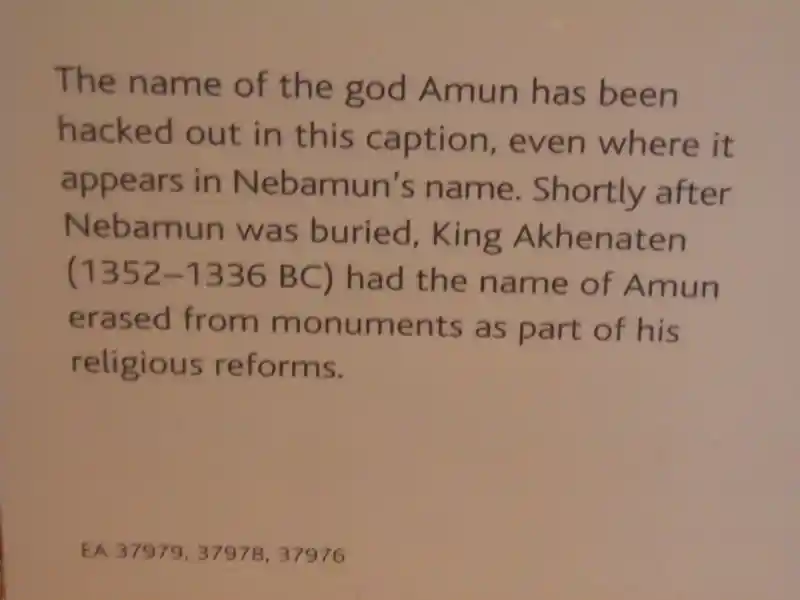 Nebamun hunting in the marshes